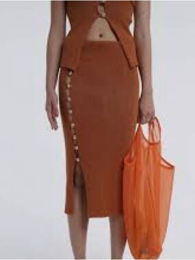 Arthur rib knit skirt